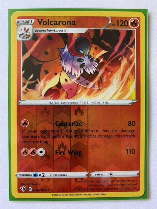 Pokemon Volcarona 030/189 SWSH03: Darkness Ablaze Normal - Eterna Cards