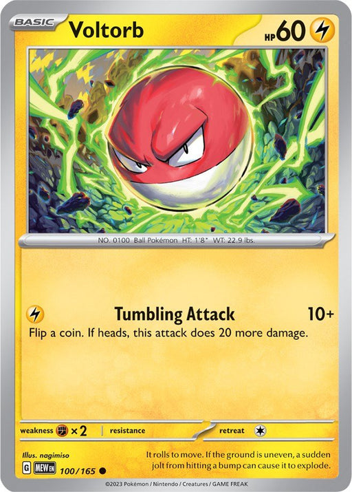 Pokemon Voltorb 100/165 SV: Scarlet & Violet 151 Reverse Holo - EternaCards