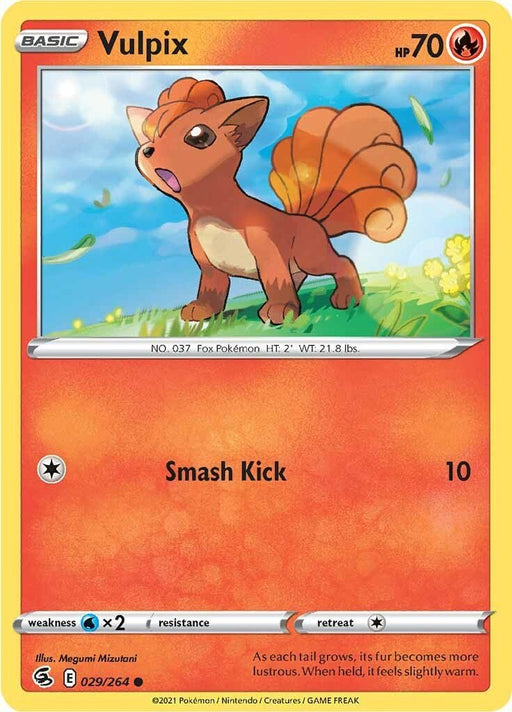Pokemon Vulpix (29) 029/264 SWSH08: Fusion Strike Reverse Holo - EternaCards