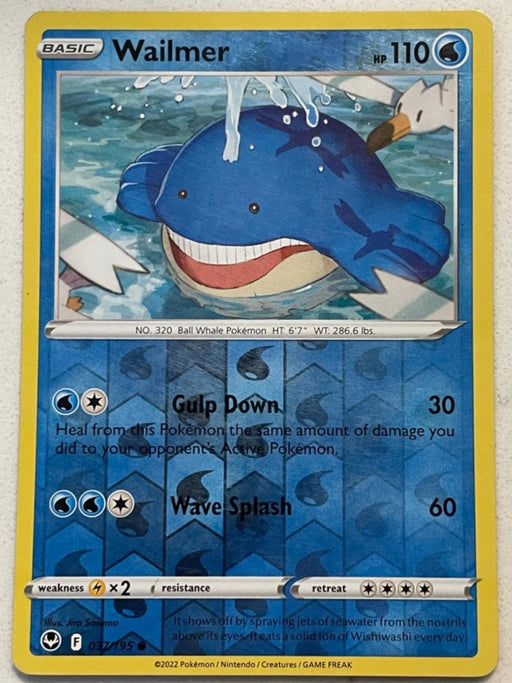 Pokemon Wailmer 037/195 SWSH12: Silver Tempest Normal - Eterna Cards