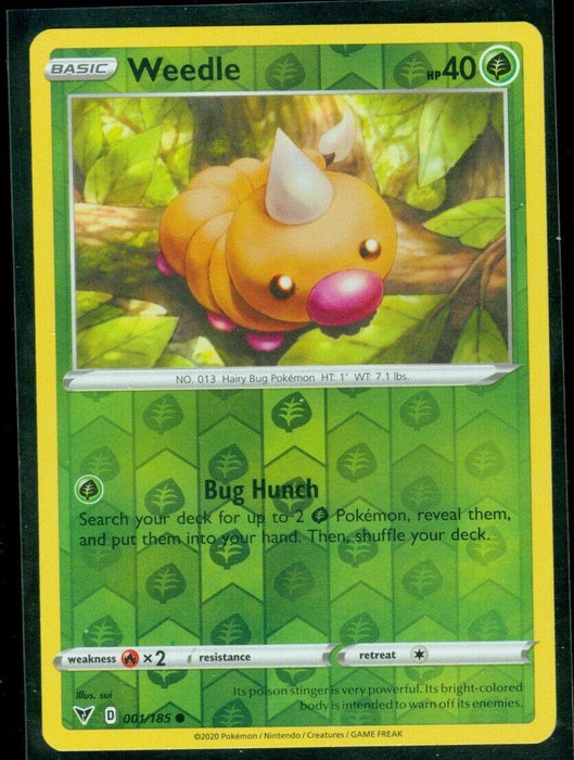Pokemon Weedle 001/185 SWSH04: Vivid Voltage Normal - Eterna Cards