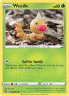 Pokemon Weedle 02/73 Champion's Path Reverse Holo