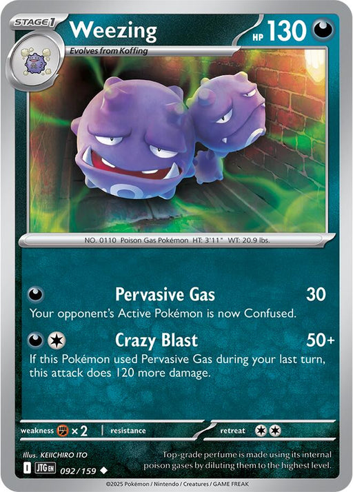 Pokemon Weezing 092/159 SV09: Journey Together Normal - EternaCards