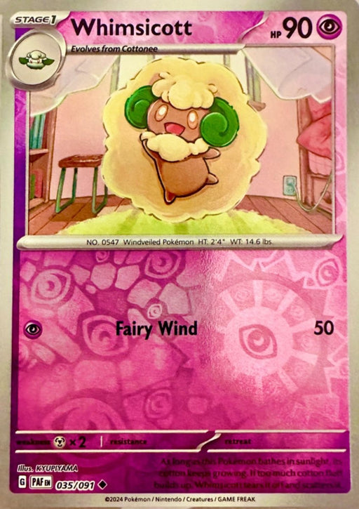Pokemon Whimsicott 035/091 SV: Paldean Fates Normal - Eterna Cards
