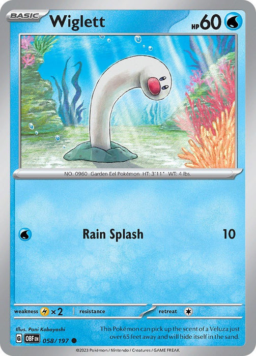 Pokemon Wiglett 058/197 SV03: Obsidian Flames Normal - EternaCards