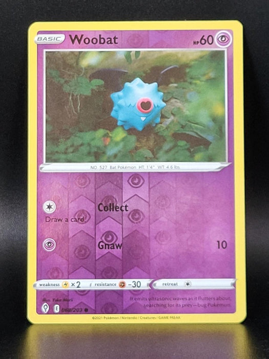 Pokemon Woobat 068/203 SWSH07: Evolving Skies Normal - Eterna Cards