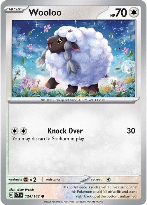 Pokemon Wooloo 124/142 SV07: Stellar Crown Normal - EternaCards