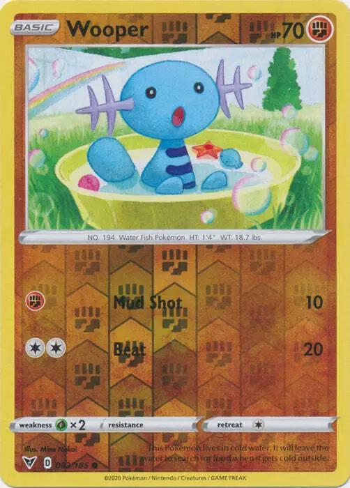 Pokemon Wooper 083/185 SWSH04: Vivid Voltage Normal - Eterna Cards