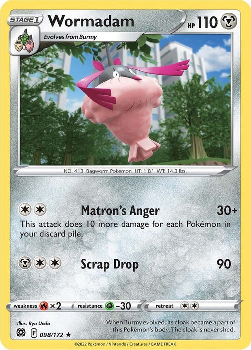 Pokemon Wormadam (98) 098/172 SWSH09: Brilliant Stars Normal - EternaCards