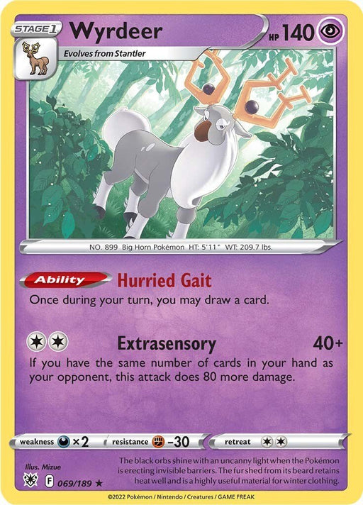 Pokemon Wyrdeer 069/189 SWSH10: Astral Radiance Holo - EternaCards