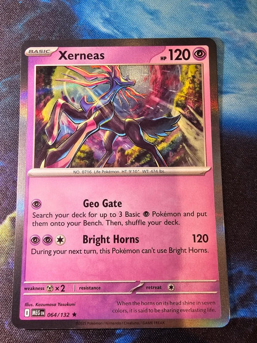 Pokemon Xerneas 064/132 ME01: Mega Evolution Holo - Eterna Cards