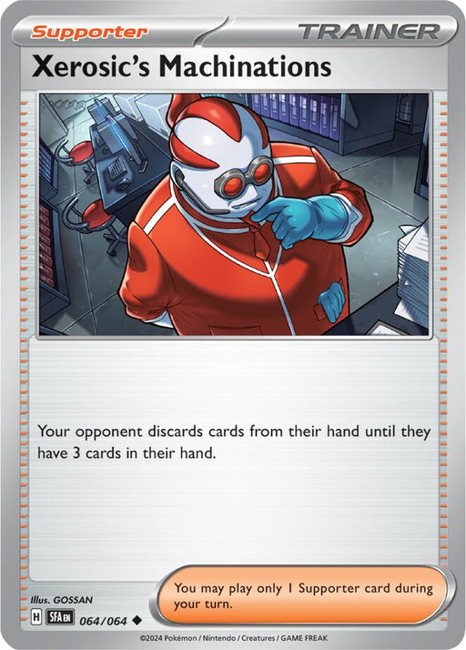 Pokemon Xerosic's Machinations - 064/064 064/064 SV: Shrouded Fable Reverse Holo - EternaCards