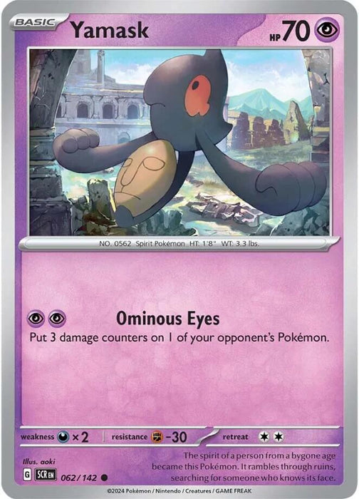 Pokemon Yamask 062/142 SV07: Stellar Crown Normal - EternaCards