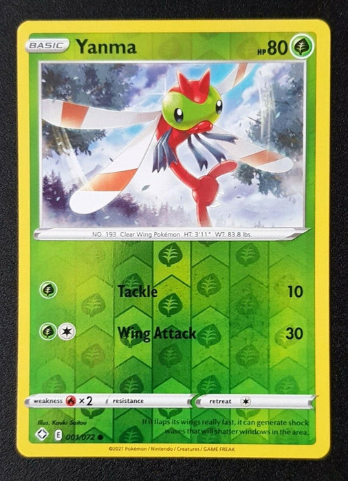Pokemon Yanma 001/072 Shining Fates Normal - Eterna Cards