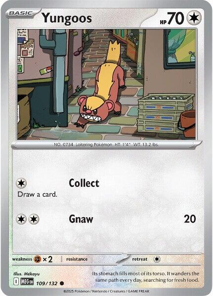 Pokemon Yungoos 109/132 ME01: Mega Evolution Normal - EternaCards