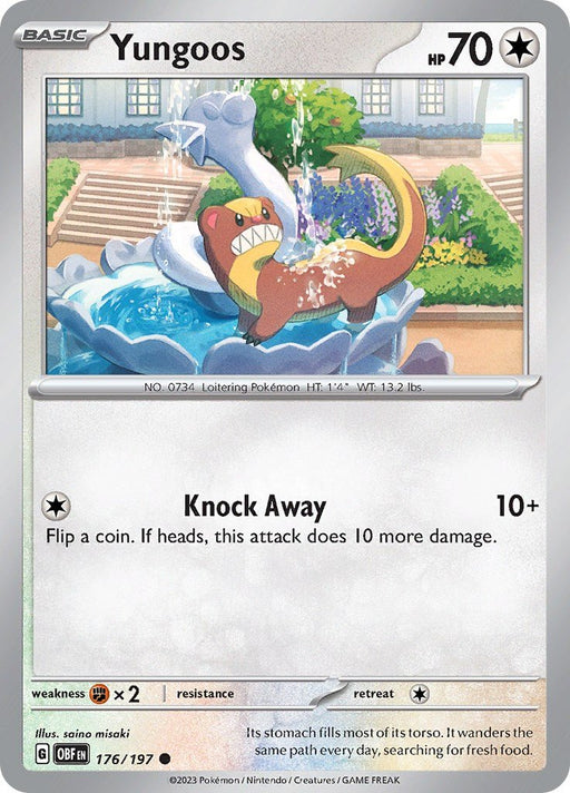 Pokemon Yungoos 176/197 SV03: Obsidian Flames Normal - EternaCards