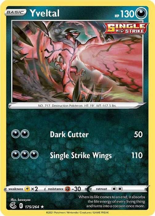 Pokemon Yveltal 175/264 SWSH08: Fusion Strike Normal - EternaCards