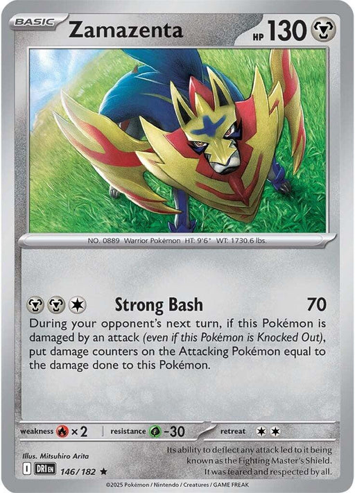 Pokemon Zamazenta - 146/182 SV10: Destined Rivals Holo - EternaCards