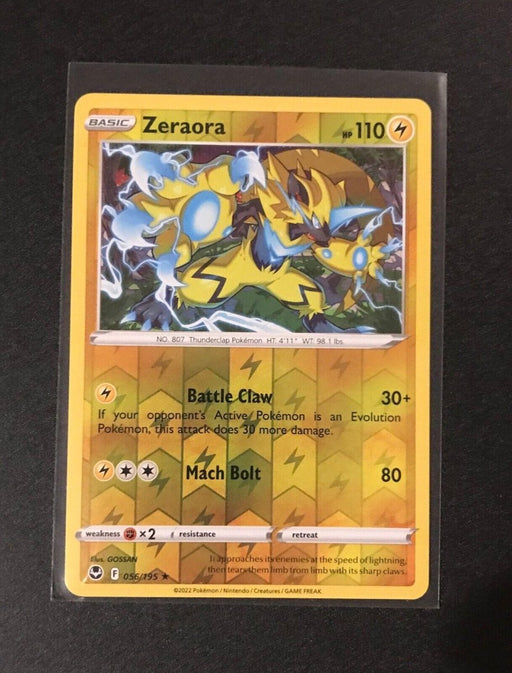 Pokemon Zeraora 056/195 SWSH12: Silver Tempest Normal - Eterna Cards