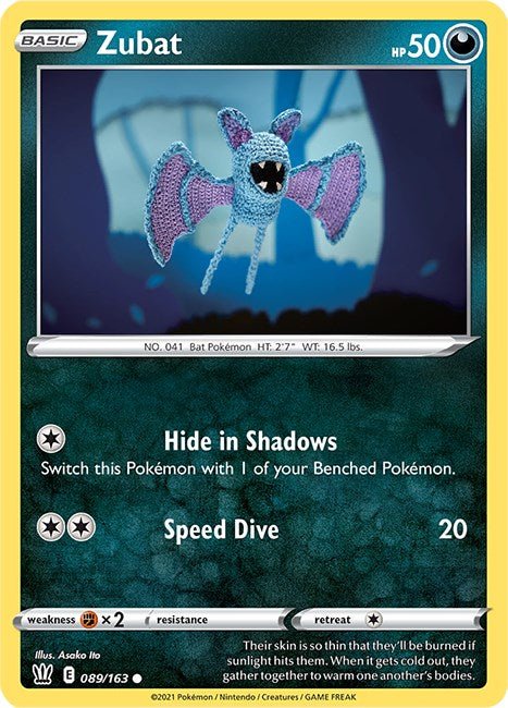 Pokemon Zubat 089/163 SWSH05: Battle Styles Normal - Eterna Cards