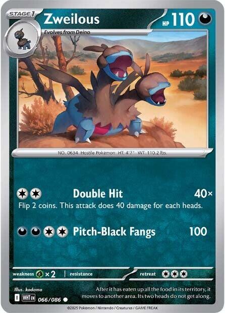 Pokemon Zweilous 066/086 SV: White Flare Normal - EternaCards
