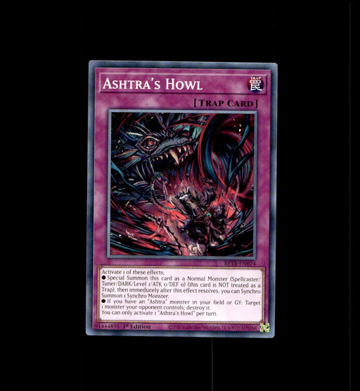 (Preorder) YuGiOh Ashtra's Howl BETB-EN074 Beyond the Brave 1St Edition - Eterna Cards