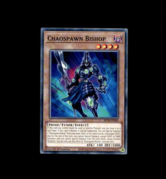 (Preorder) YuGiOh Chaospawn Bishop BETB-EN089 Beyond the Brave 1St Edition - Eterna Cards