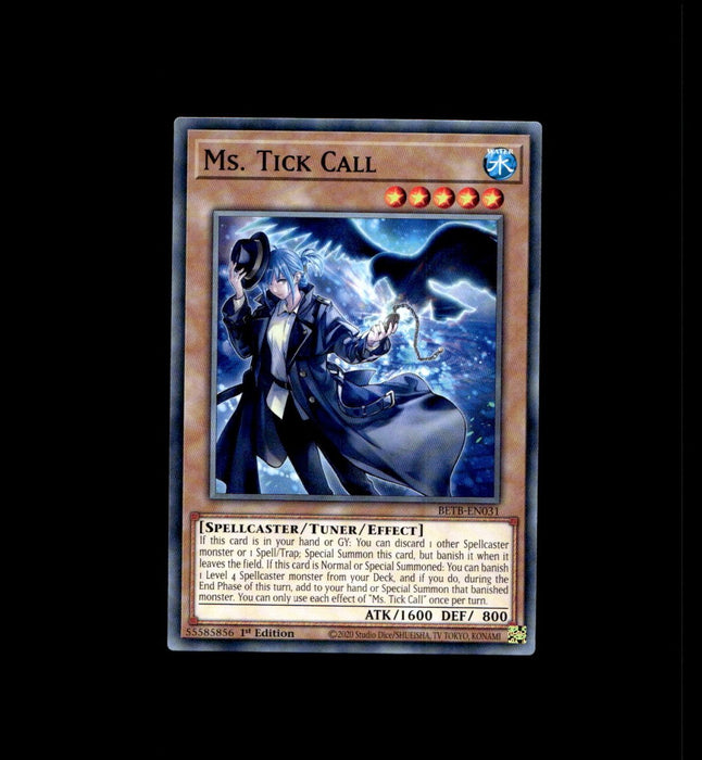 (Preorder) YuGiOh Ms. Tick Call BETB-EN031 Beyond the Brave 1St Edition - Eterna Cards