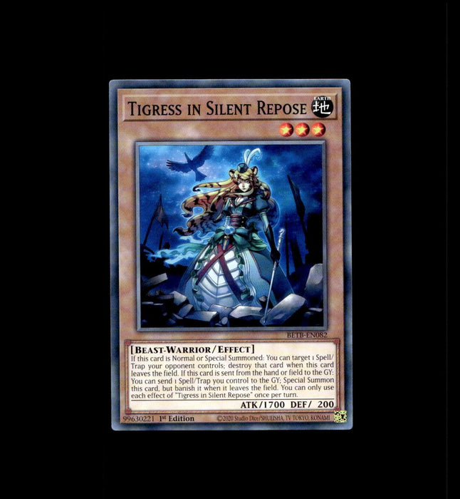 (Preorder) YuGiOh Tigress in Silent Repose BETB-EN082 Beyond the Brave 1St Edition - Eterna Cards