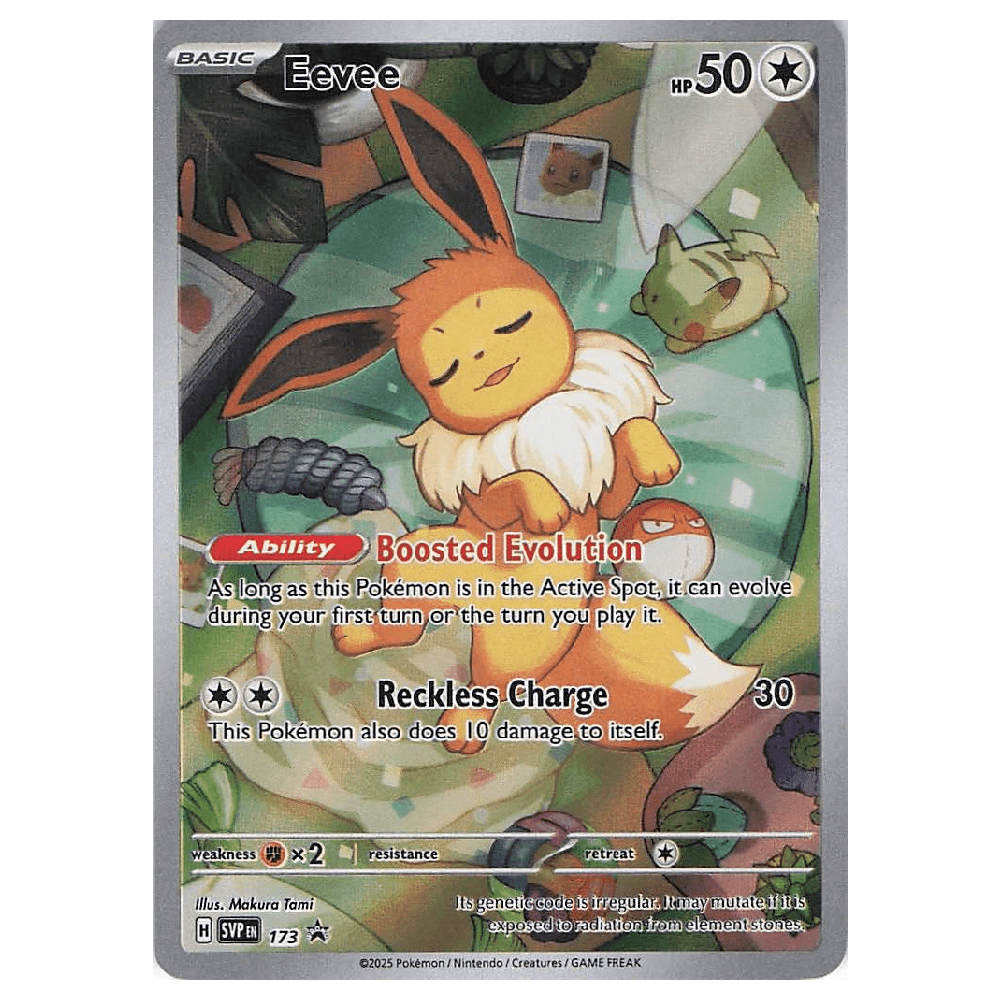 Prismatic Evolutions Eevee SVP 173 Promo Card (Sealed) EternaCards Prismatic Evolutions Eevee SVP 173 Promo Card (Sealed) EternaCards