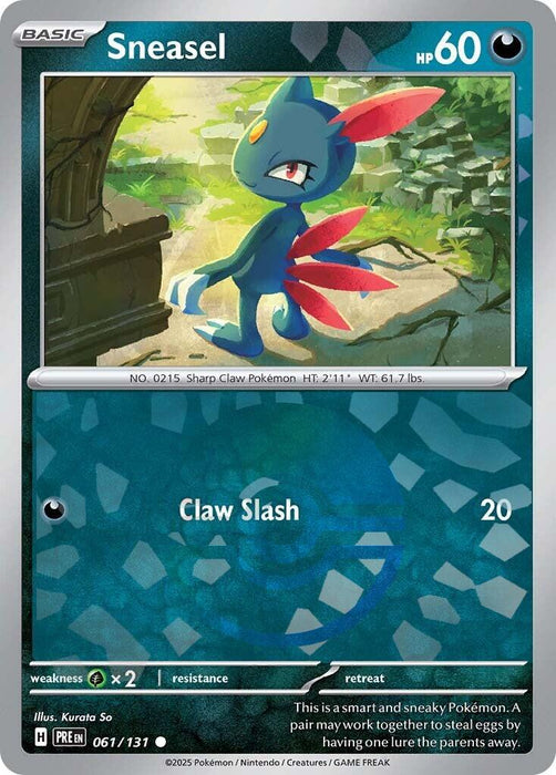 Sneasel (Poke Ball Pattern) [PRE - 061/131] - EternaCards