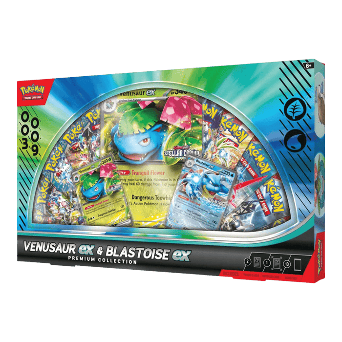 Venusaur ex & Blastoise ex Premium Collection Box - EternaCards