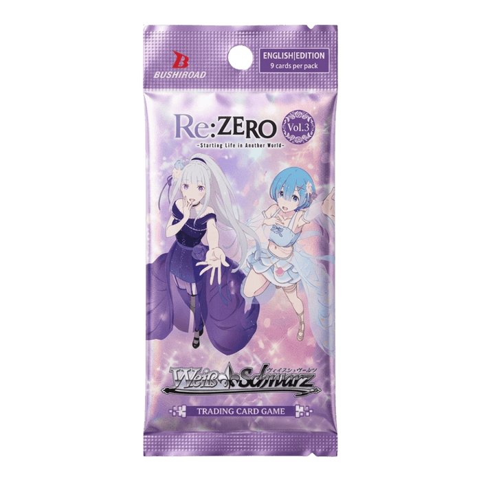 Weiss Schwarz Re:ZERO -Starting Life in Another World- Vol.3 Booster Pack - Eterna Cards