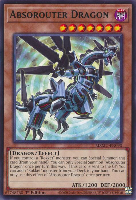 YuGiOh Absorouter Dragon MZMU-EN090 Maze of Muertos 1st Edition - EternaCards