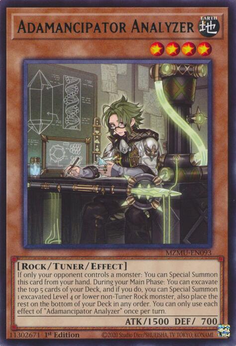 YuGiOh Adamancipator Analyzer MZMU-EN093 Maze of Muertos 1st Edition - EternaCards