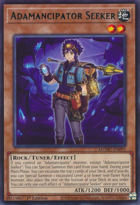 YuGiOh Adamancipator Seeker MZMU-EN091 Maze of Muertos 1st Edition - EternaCards