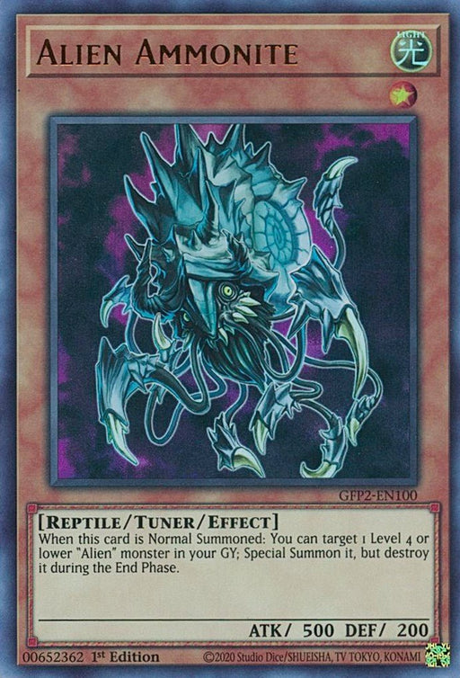 YuGiOh Alien Ammonite GFP2-EN100 Ghosts From the Past: The 2nd Haunting 1st Edition - EternaCards