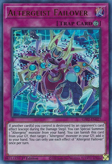YuGiOh Altergeist Failover GFP2-EN027 Ghosts From the Past: The 2nd Haunting 1st Edition - EternaCards