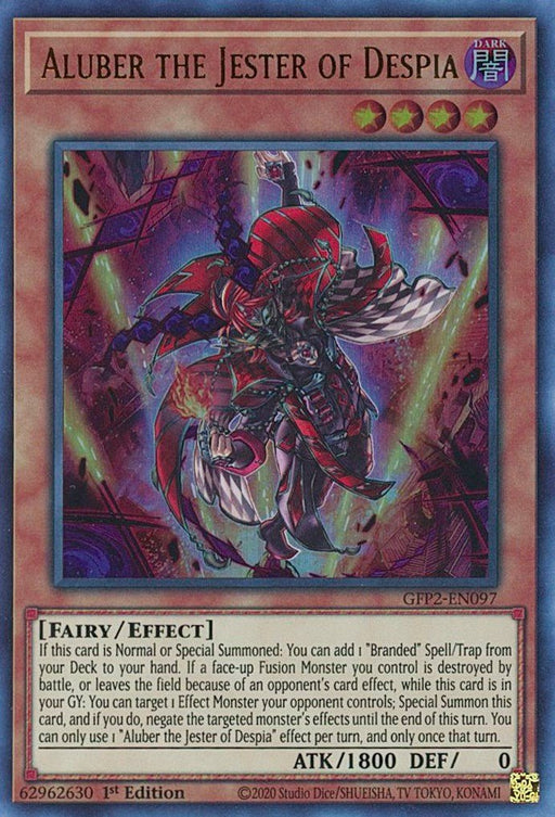 YuGiOh Aluber the Jester of Despia GFP2-EN097 Ghosts From the Past: The 2nd Haunting 1st Edition - EternaCards