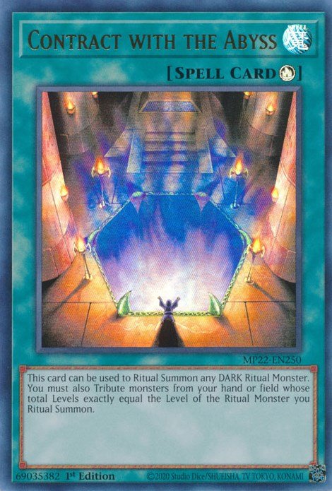 YuGiOh Contract with the Abyss MP22-EN250 2022 Tin of the Pharaoh's Gods 1st Edition - EternaCards