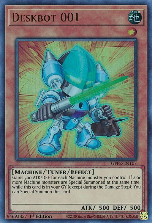 YuGiOh Deskbot 001 GFP2-EN107 Ghosts From the Past: The 2nd Haunting 1st Edition - EternaCards