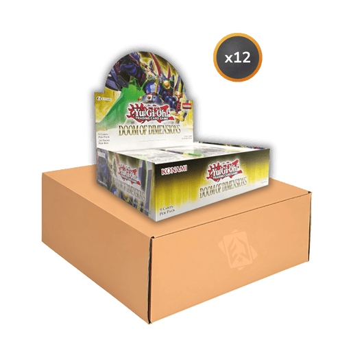 YuGiOh! Doom of Dimensions Booster Box Case (12 Boxes) (1st Edition) - EternaCards
