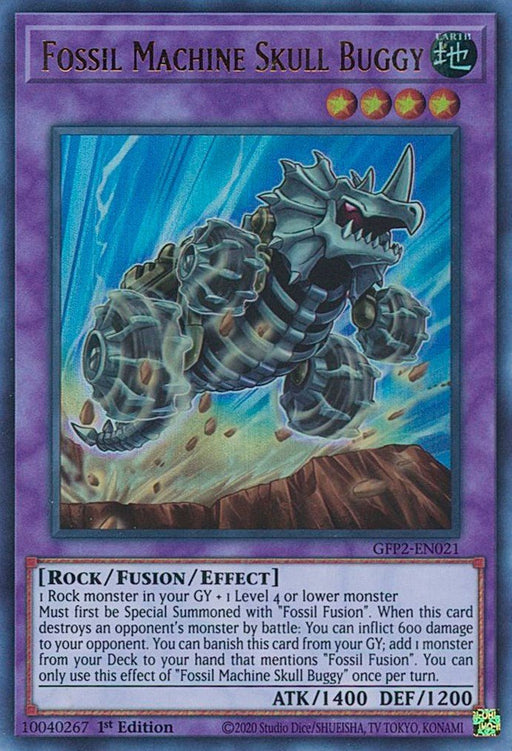 YuGiOh Fossil Machine Skull Buggy GFP2-EN021 Ghosts From the Past: The 2nd Haunting 1st Edition - EternaCards
