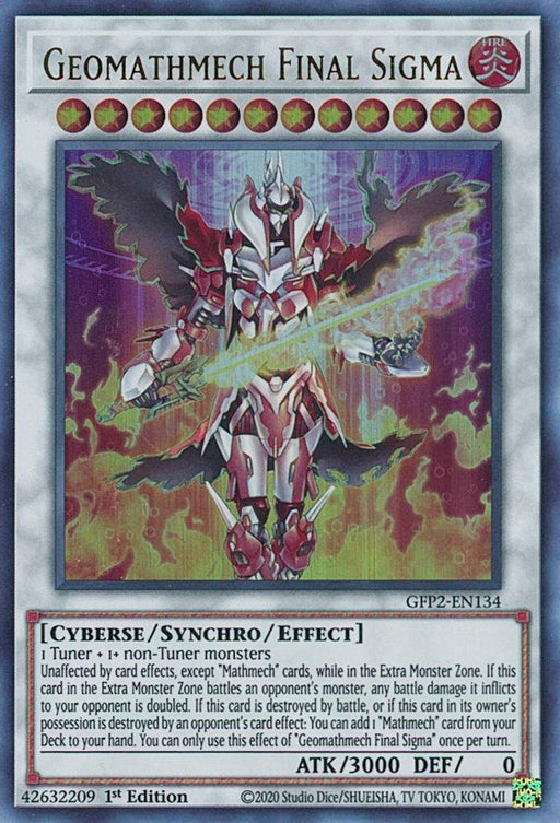 YuGiOh Geomathmech Final Sigma GFP2-EN134 Ghosts From the Past: The 2nd Haunting 1st Edition - EternaCards