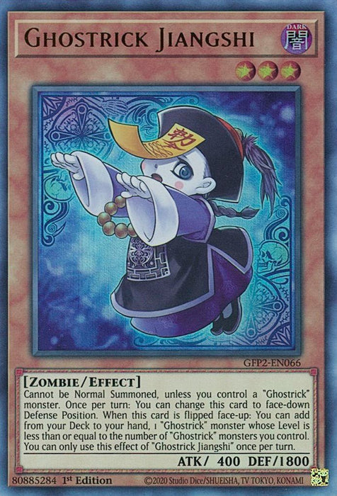 YuGiOh Ghostrick Jiangshi GFP2-EN066 Ghosts From the Past: The 2nd Haunting 1st Edition - EternaCards