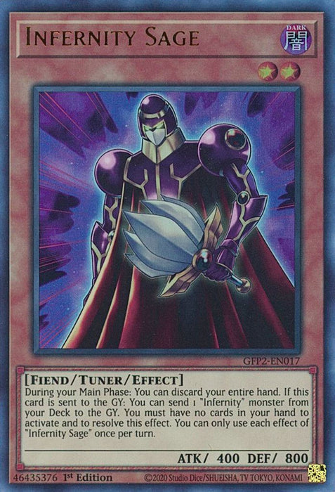 YuGiOh Infernity Sage GFP2-EN017 Ghosts From the Past: The 2nd Haunting 1st Edition - EternaCards