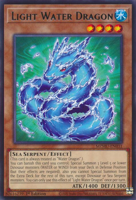 YuGiOh Light Water Dragon MZMU-EN031 Maze of Muertos 1st Edition - EternaCards
