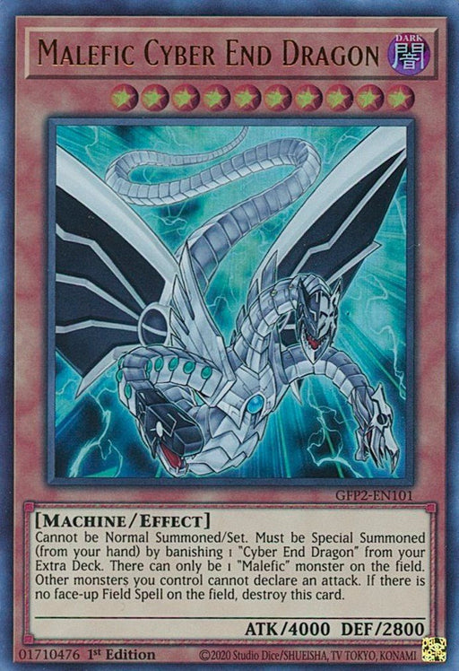 YuGiOh Malefic Cyber End Dragon GFP2-EN101 Ghosts From the Past: The 2nd Haunting 1st Edition - EternaCards