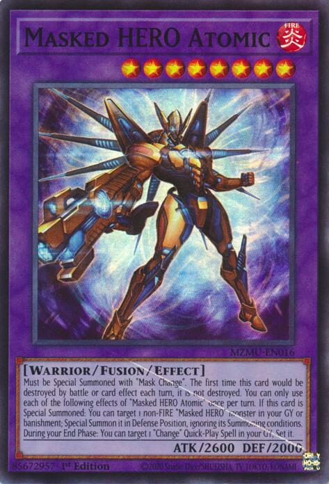 YuGiOh Masked HERO Atomic MZMU-EN016 Maze of Muertos 1st Edition - EternaCards