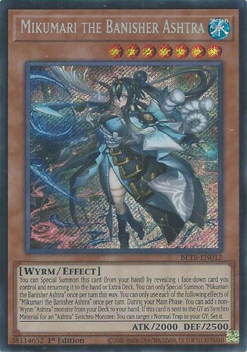 YuGiOh Mikumari the Banisher Ashtra BETB-EN012 Beyond the Brave 1St Edition - Eterna Cards